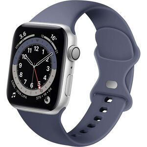Apple Watch siliconen bandje (grijs-blauw)