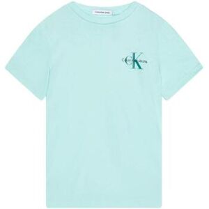 T-shirt Korte Mouw Calvin Klein Jeans - Blauw 14 jaar,16 jaar Boy