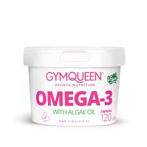 Omega-3 vegan (120 caps) GYMQUEEN capsules vetzuur Omega 3