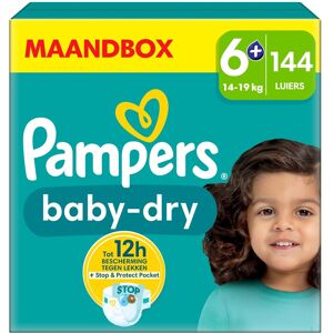 Pampers - Baby Dry - Maat 6+ - Maandbox - 144 luiers