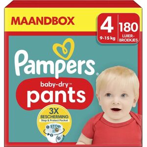 Pampers - Baby Dry Pants - Maat 4 - Maandbox - 180 stuks - 9/15 KG