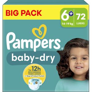 Pampers - Baby Dry - Maat 6+ - Big Pack - 72 luiers