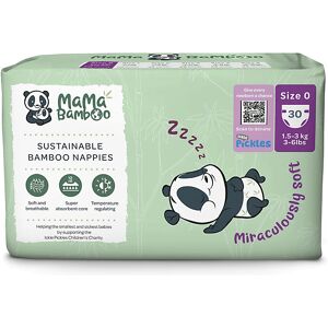 Mama Bamboo Eco Luiers - Prematuur - Maat 0 30 stuks