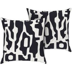 LIVARNO HOME Kussensloop Edel-Renforcé 60x50 cm (Let op: LV OSNL) (Geometrisch)