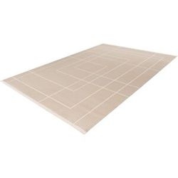 KAYOOM Vloerkleed Stage, laagpolig (125, Beige, 120 x 170 cm)