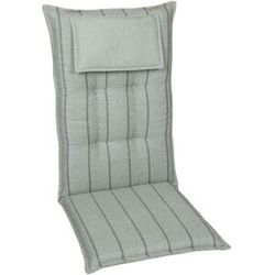 GO-DE TEXTIL Tuinkussen (Stoelkussens voor stoelen met een lange rugleuning, Taupe)