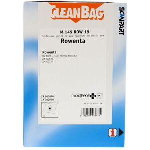 CleanBag stofzuigerzakken 4 stuks - Geschikt voor Rowenta Compact Power Power XXL Silence Force Extreme A4 X-Trem Power - ZR200520 ZR200570 ZR200720 - Inclusief 1 filter - Alternatief