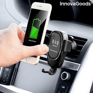 Innovagoods Telefoonhouder Auto Met Draadloze Oplader - Telefoonhouders auto - Autohouder Telefoon - Telefoonhouder ventilatierooster - Telefoonhouders Auto Oplader- Draadloze Oplader Auto