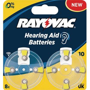 NewAspect V10 Varta Rayovac Hearing Aid Batteries Value 8-Pack