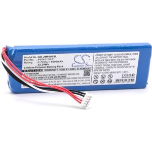 AccuCell Batterijvervanging voor JBL P5542100-P voor luidsprekerboxen Luidspreker (6000mAh, 3.7V, Li-Polymer)