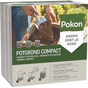 Pokon Kokos Potgrond Compact - 30l - Potgrond (universeel) - 60 dagen voeding - Alleen water toevoegen