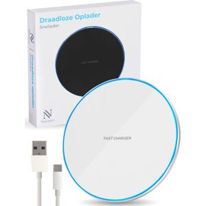 Nuvance - Draadloze Oplader 15W - Inclusief Kabel - Wireless Charger - Fast Charger - Geschikt voor