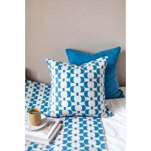 Funky Doris Edith Pillow Blue