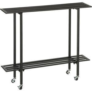 Mica Decorations Greenrax - Plantenstandaard - Twee niveaus - Zwart