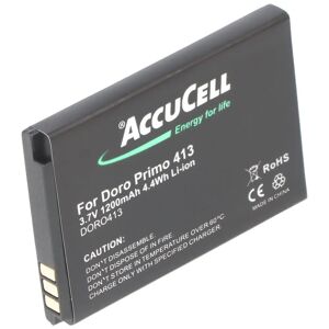 AccuCell Batterij geschikt voor de Doro Primo 413 batterij RCB413 3.7 volt 1200mAh