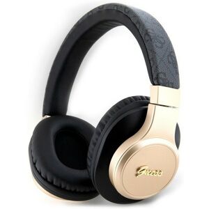 Guess 4G Script Logo - Over-Ear Bluetooth Koptelefoon - Bluetooth 5.3 32u batterijduur - Goud Zwart