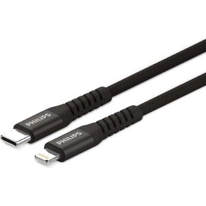 Philips DLC5204L/00 - USB-C naar Lightning Kabel - 1,2 Meter - Zwart