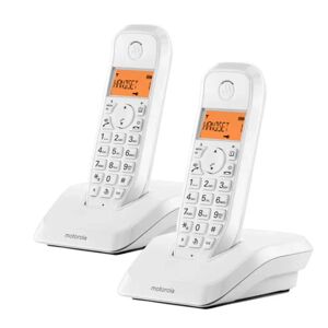 Lucavo Draadloze telefoon Motorola S1202 (2 pcs) Wit