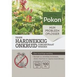 Pokon tegen Hardnekkig Onkruid Concentraat - 100ml - Goed voor 160m2 - 12,5ml per 1l water