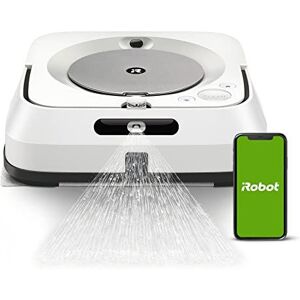 iRobot Braava Jet M6 (6110) Ultimate Robot Mop - Wi-Fi Connected, Precision Jet Spray, Smart Mapping, Works met Alexa, ideaal voor meerdere kamers, recharges en Resumes, Braava M6