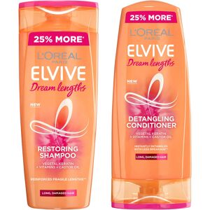 L'Oréal Paris Elvive Dream Lengths Shampoo and Conditioner Set