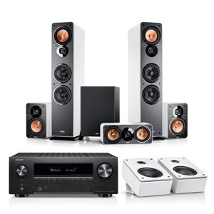 Teufel ULTIMA 40 Surround + Denon X3800H voor Dolby Atmos Wit