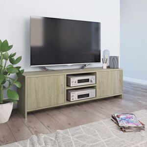 vidaXL Tv-meubel 120x30x37,5 cm bewerkt hout sonoma eikenkleurig