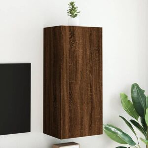 vidaXL Tv-wandmeubel 40,5x30x90 cm bewerkt hout bruin eikenkleur