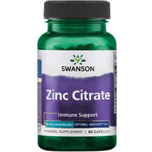 Swanson Zinc Citrate Immune Health - 60 Kapsler