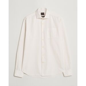 Oscar Jacobson Reg Fit Wide Spread C GD Twill Ecru White