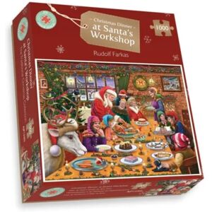 Christmas Dinner At Santa'S Workshop 1000 Piece Puzzle