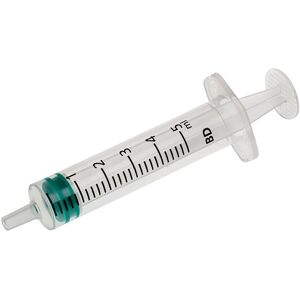 BD Emerald sprøyte sentrert, 5 ml, luer, 100 stk.