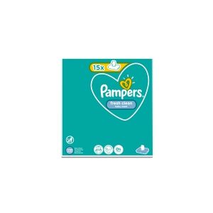 Pampers Fresh Clean 8001841078496, Våtserviett for baby, Dermatologisk testet, Allergivennlig, Nøytral pH, Fri for lukt