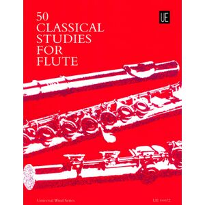 Universal Edition 50 Classical Studies For Flute