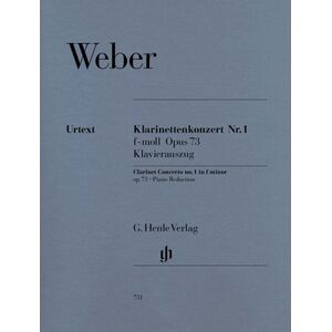 Henle Verlag Weber Clarinet Concerto No.1