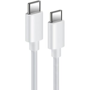 Lux Universell Usb-C Til Usb-C 65w Ladekabel 2m - Hvit