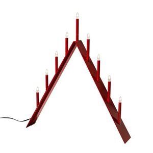 SMD Design Spica 9 Adventsljusstake Röd