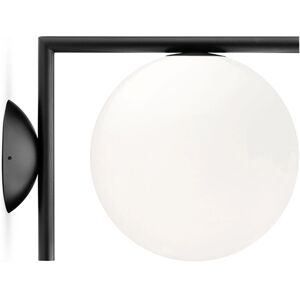 Flos - Ic Lights Ceiling/wall 1 Outdoor/indoor Black, Black - Utendørs Vegglamper - Michael Anastassiades - Svart