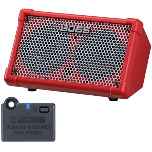 Boss Cube Street 2 Bærbar Stereoforsterker med Bluetooth Adapter Rød
