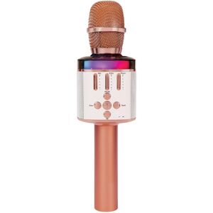 Easy Karaoke Bluetooth Karaoke Microphone Rose Gold
