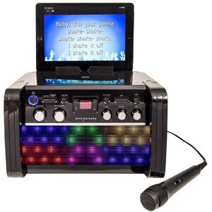 Easy Karaoke Bluetooth Karaoke System with LED Effects & 1 Microphone