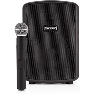 SubZero P6 Bærbar PA-Høyttaler med Bluetooth & Trådløs Mikrofon