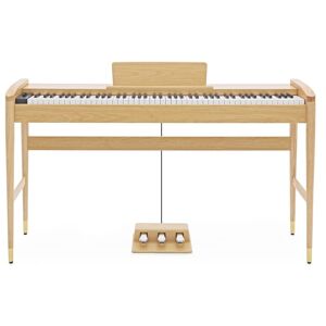 Keynote Moderne Digitalpiano med Bluetooth fra Gear4music Lys Eik