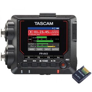 Tascam FR-AV2 Field Recorder & AK-BT2 Bluetooth Adapter Bundle