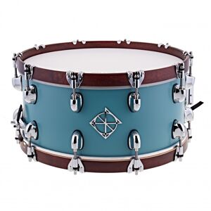 Dixon Drums 14 x 6.5 Cornerstone Satin Quetzal Blue w/Maple Hoops
