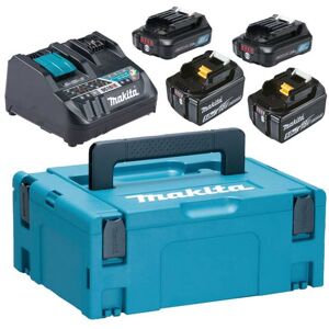 Makita Batterisett 2 X 2,0 Ah 2 X 5,0 Ah Lader Dc18re