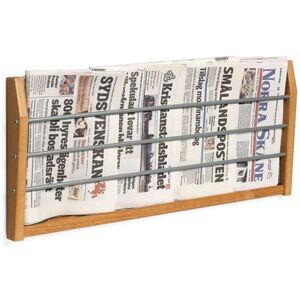 Brosjyrestativ, HxBxD 300x670x48 mm, bøk