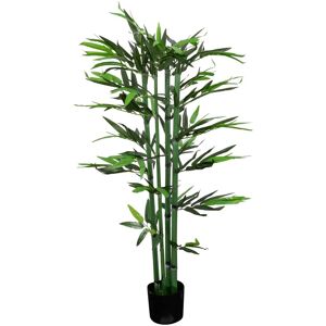 Home-tex Kunstig bambusplante - Høyde 130 cm - Fine, sterke bambusrør