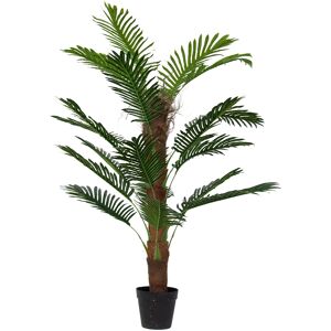 Home-tex Tropisk palme - 120 cm høy - Kunstig plante i potte med pen stamme