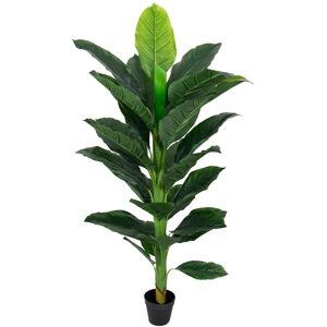Home-tex Kunstig plante 160 cm høy - Stor og vakker Spathiphyllum med mange fyldige blader